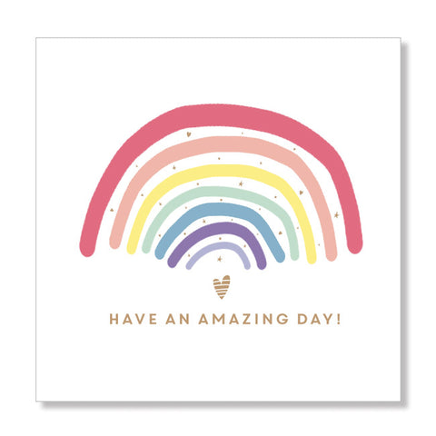 Happy Rainbow mini card