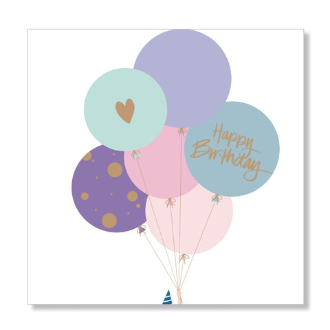 Bright Balloons mini card