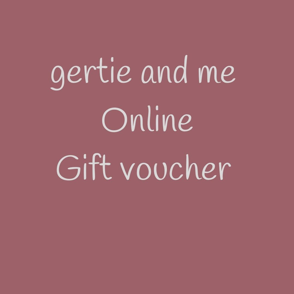 gertie and me gift card